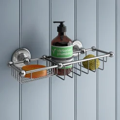 Chatsworth 1928 Traditional Large Soap Basket - Chrome -Bostik Shop 003cht detail2