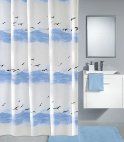 Kleine Wolke - Seaside Polyester Shower Curtain - W1800 X H2000 - Blue