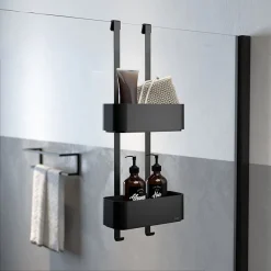 Tiger Bathroom Accessori Tiger 2-Store Hanging Shower Rack - Black -Bostik Shop 1500210746 d3