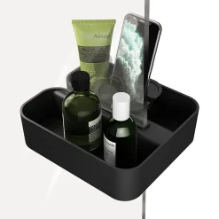 Tiger Bathroom Accessori Tiger 2-Store Clip-on Shower Basket - Black -Bostik Shop 1500310746 l