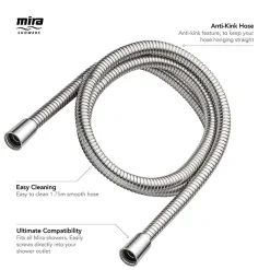 Mira Sh Mira 1.75m Logic Metal Shower Hose -Bostik Shop 2.1605.166a1