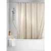 Wenko Plain Beige Polyester Shower Curtain - W1800 X H2000mm -Bostik Shop 20045100l