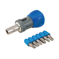 Victorian Plumbing Stubby Ratchet Screwdriver, Set Of 6 -Bostik Shop 250488l