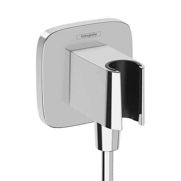 Hansgrohe FixFit Q Wall Outlet With Shower Holder 3 Hansgrohe FixFit Q Wall Outlet With Shower Holder