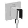 Hansgrohe FixFit Square Wall Outlet With Shower Holder