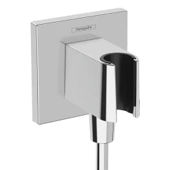 Hansgrohe FixFit Square Wall Outlet With Shower Holder