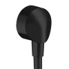 Hansgrohe FixFit Wall Outlet E Without Non-Return Valve - Matt Black -Bostik Shop 27454670 l
