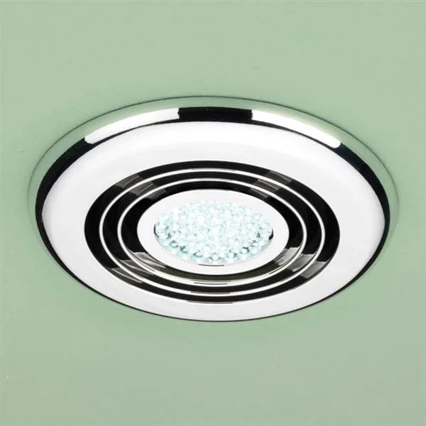 HIB Cyclone Chrome Wet Room Inline Fan With LED Lights - Cool White 4 HIB Cyclone Chrome Wet Room Inline Fan With LED Lights - Cool White - Image 2