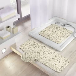 Front Page 27 Kleine Wolke Stepstone PVC Shower Mat 550 X 550mm - Nature