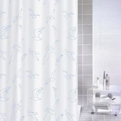 Kleine Wolke - Birdie Polyester Shower Curtain - W1800 X H2000 - White