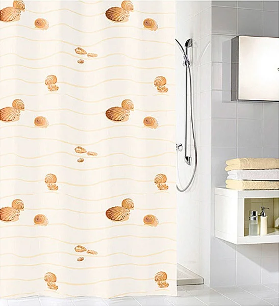 Kleine Wolke - Miami Polyester Shower Curtain - W1800 X H2000 - Beige 3 Kleine Wolke - Miami Polyester Shower Curtain - W1800 X H2000 - Beige