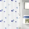 Kleine Wolke - Miami Polyester Shower Curtain - W1800 X H2000 - Blue -Bostik Shop 5163700305l