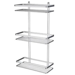 Eurosh Satina Shower Storage Basket - Chrome 3 Tier (56590) -Bostik Shop 56590nl