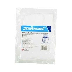 Victorian Plumbing Polythene Dust Sheet 3.6 X 2.7m