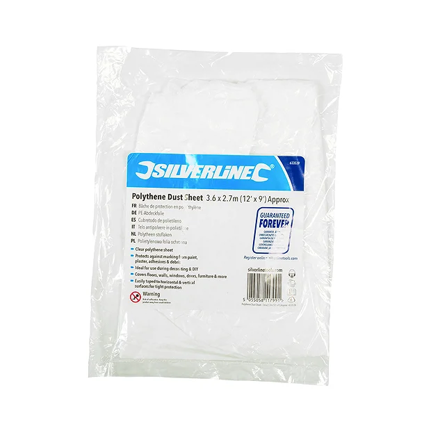 Victorian Plumbing Polythene Dust Sheet 3.6 X 2.7m 3 Victorian Plumbing Polythene Dust Sheet 3.6 X 2.7m