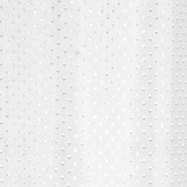Eurosh Extra Long Diamond Shower Curtain W2135 X H2135mm - White 3 Eurosh Extra Long Diamond Shower Curtain W2135 X H2135mm - White