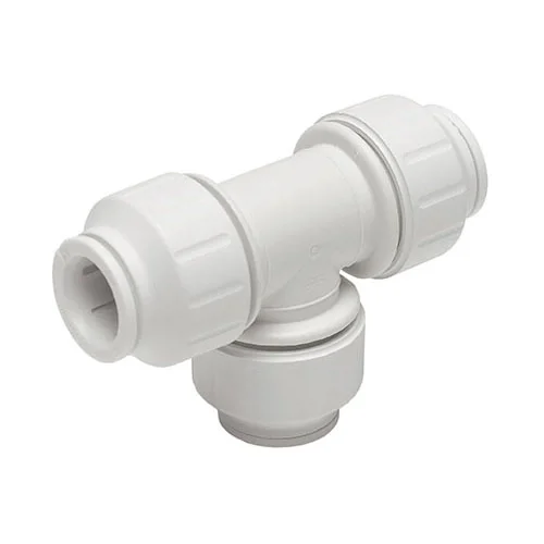 JG Speedfit Plumbing Fitting JG Speedfit 10mm White Equal Tee 3 JG Speedfit Plumbing Fitting JG Speedfit 10mm White Equal Tee