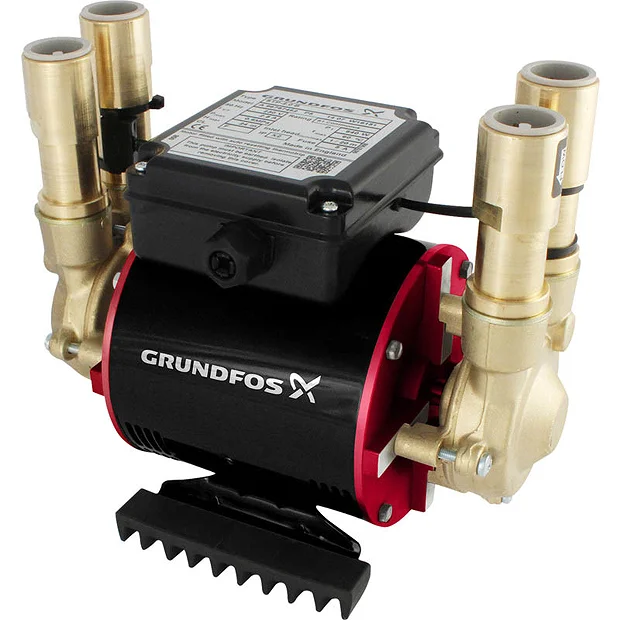 Grundfos Shower Pumps & Macerat Grundfos Amazon STP-2.0 B Brass Twin Impeller Regenerative Shower Booster Pump 2.0 Bar 4 Grundfos Shower Pumps & Macerat Grundfos Amazon STP-2.0 B Brass Twin Impeller Regenerative Shower Booster Pump 2.0 Bar - Image 2