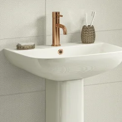 Arezzo Brushed Bronze Basin Overflow Cover Insert Hole Trim