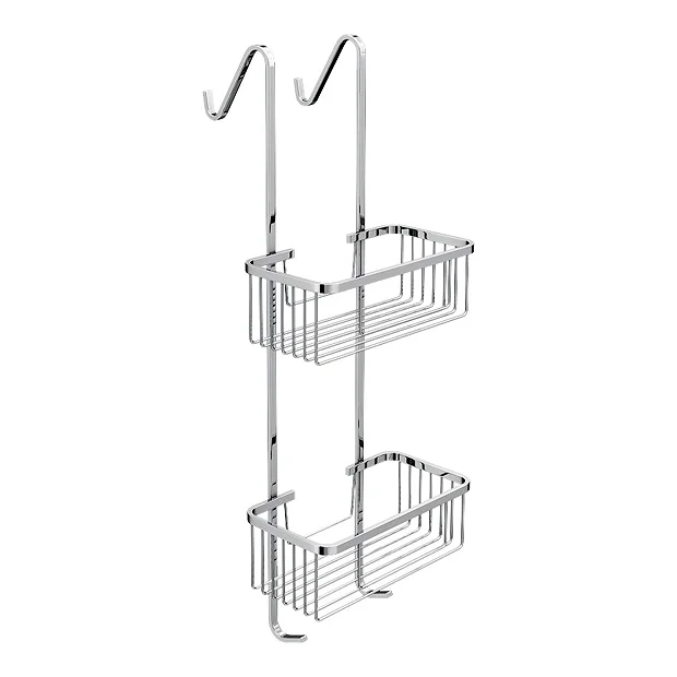 Victorian Plumbing Alberta 2 Tier Hanging Shower Caddy - Chrome 3 Victorian Plumbing Alberta 2 Tier Hanging Shower Caddy - Chrome