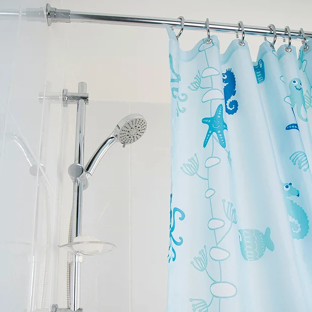 Croydex Stick 'n' Lock 8' 6" Telescopic Tension Rod 4 Croydex Stick 'n' Lock 8' 6" Telescopic Tension Rod - Image 2