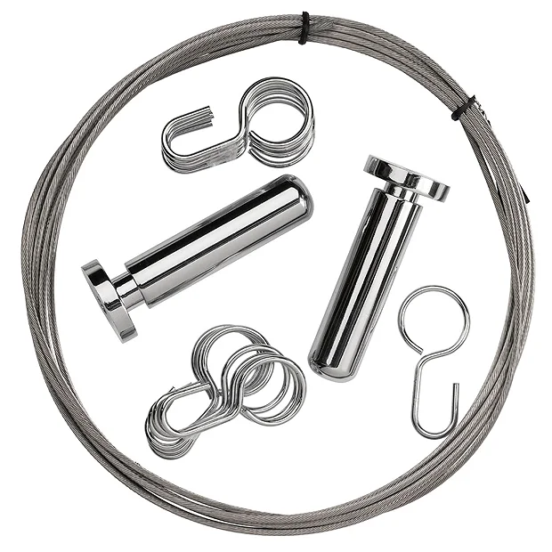 Croydex Contemporary Chrome Wireline Non-Hinged 3000mm 5 Croydex Contemporary Chrome Wireline Non-Hinged 3000mm - Image 4