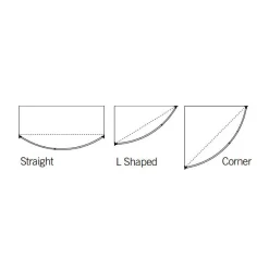 Croydex Telescopic Curved Shower Cubicle Rod - Chrome -Bostik Shop ad108441 d2