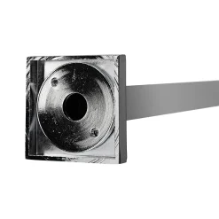 Croydex Contemporary Luxury Chrome Square Shower Curtain Rod