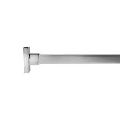 Croydex Contemporary Luxury Chrome Square Shower Curtain Rod -Bostik Shop ad116441ai1