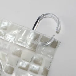 Croydex Silver Mosaic PVC Shower Curtain W1800 X H1800mm 11 Croydex Silver Mosaic PVC Shower Curtain W1800 X H1800mm -Bostik Shop ae543440ai3