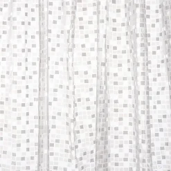 Croydex Silver Mosaic PVC Shower Curtain W1800 X H1800mm