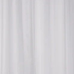 Croydex Plain White Textile Shower Curtain W1800 X H1800mm