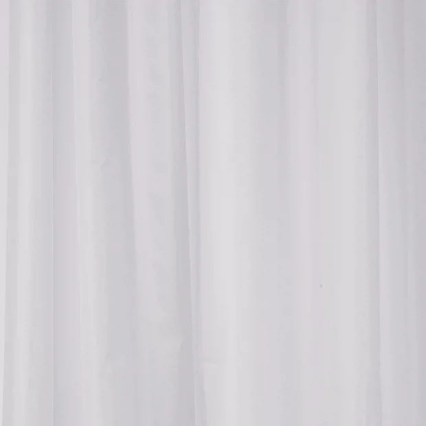 Croydex Plain White Textile Shower Curtain W1800 X H1800mm 3 Croydex Plain White Textile Shower Curtain W1800 X H1800mm