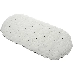 Croydex Bubbles Anti-Bacterial Rubber Bath Mat White -Bostik Shop ag320022ai1