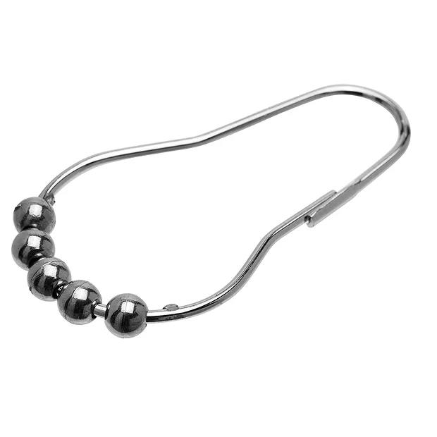 Croydex 12 Chrome Ball Shower Curtain Rings 5 Croydex 12 Chrome Ball Shower Curtain Rings - Image 3