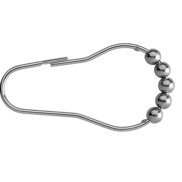 Croydex 12 Chrome Ball Shower Curtain Rings 7 Croydex 12 Chrome Ball Shower Curtain Rings - Image 5