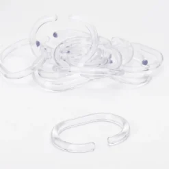 Croydex C-Type Shower Curtain Rings - Clear -Bostik Shop ak142132ai3