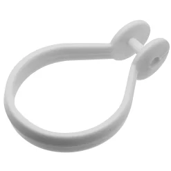 Croydex White Button Shower Curtain Rings -Bostik Shop ak142222ai1
