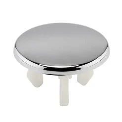 Victorian Plumbing Round Chrome Basin Overflow Cover
