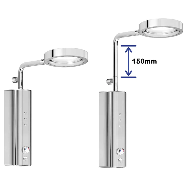 AQUAS Sh AQUAS Chrome 150mm Height Extender 3 AQUAS Sh AQUAS Chrome 150mm Height Extender