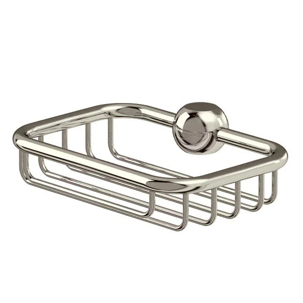 Arcade Bathroom Arcade Soap Basket For Vertical Riser - Nickel 3 Arcade Bathroom Arcade Soap Basket For Vertical Riser - Nickel