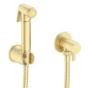Arezzo Round Douche Shower Spray Kit With Shut-Off Valve Brushed Brass -Bostik Shop arzdk10bb