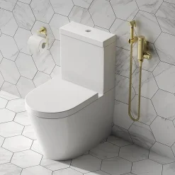 Arezzo Round Douche Shower Spray Kit With Wall Bracket And Hose Brushed Brass 7 Arezzo Round Douche Shower Spray Kit With Wall Bracket And Hose Brushed Brass -Bostik Shop arzdk4bb d1
