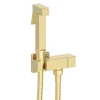 Arezzo Square Douche Shower Spray Kit With Bar Shut-Off Valve And Hose Brushed Brass -Bostik Shop arzdk7bb l
