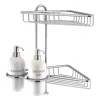 Crosswater - Solo Corner Double Wire Basket With Ceramic Dispensers