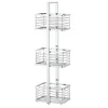 Arezzo 3-Tier Freestanding Shower Caddy Chrome 2 Arezzo 3-Tier Freestanding Shower Caddy Chrome -Bostik Shop azfsccp