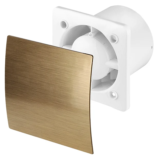 Arezzo 100mm Silent Extractor Fan - Pull Cord Switch - Gold 4 Arezzo 100mm Silent Extractor Fan - Pull Cord Switch - Gold - Image 2