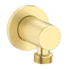 Arezzo Round Brushed Brass Outlet Elbow -Bostik Shop azoerbb