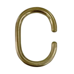Arezzo C-Type Shower Curtain Rings (Pack Of 12) Brushed Brass -Bostik Shop azscrbbd1