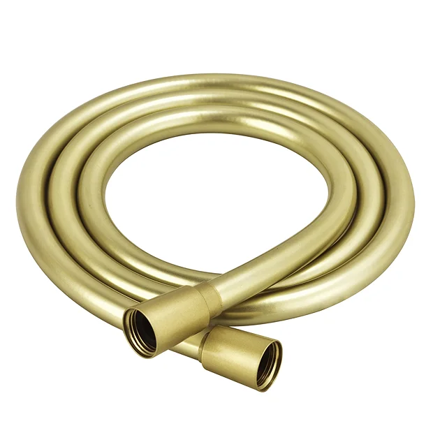 Arezzo 1.75m Smooth Shower Hose Brushed Brass 3 Arezzo 1.75m Smooth Shower Hose Brushed Brass